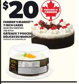 Independent Grocer FARMER'S MARKET 7 INCH CAKES, 750-875 G offer