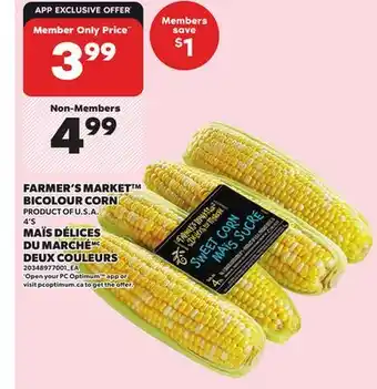 Independent Grocer FARMER'S MARKET BICOLOUR CORN, 4'5 offer