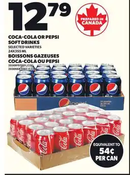 Independent Grocer COCA-COLA OR PEPSI SOFT DRINKS, 24X355 ML offer