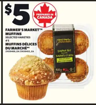 Independent Grocer FARMER'S MARKET MUFFINS, 4'S offer
