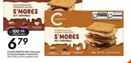 Sobeys COMPLIMENTS Milk Chocolate or Peanut Butter S'more Kits offer