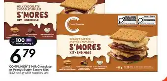 Sobeys COMPLIMENTS Milk Chocolate or Peanut Butter S'more Kits offer