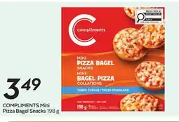 Sobeys COMPLIMENTS Mini Pizza Bagel Snacks offer