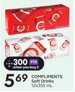 Sobeys COMPLIMENTS Soft Drinks offer