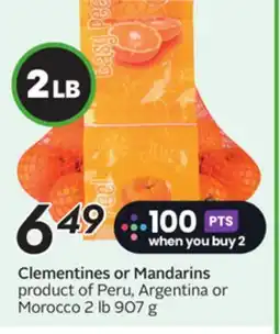 Sobeys Clementines or Mandarins offer