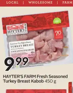 Sobeys HAYTER'S FARM Fresh Seasoned Turkey Breast Kabob offer