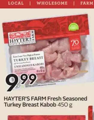 Sobeys HAYTER'S FARM Fresh Seasoned Turkey Breast Kabob offer