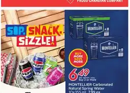 Sobeys MONTELLIER Carbonated Natural Spring Water offer