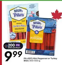 Sobeys PILLER'S Mini Pepperoni or Turkey Bites offer