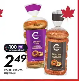 Sobeys COMPLIMENTS Bagel offer
