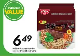 Sobeys NISSIN Packet Noodle offer