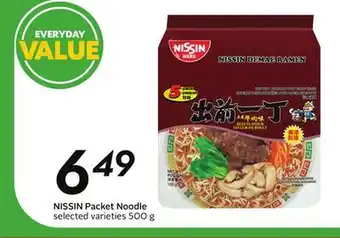 Sobeys NISSIN Packet Noodle offer