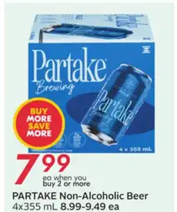 Sobeys PARTAKE Non-Alcoholic Beer offer