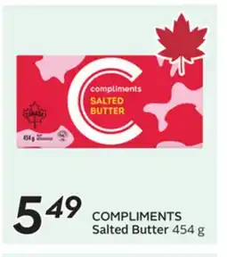 Sobeys COMPLIMENTS Salted Butter offer