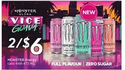 Sobeys MONSTER Energy cans offer