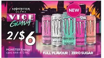 Sobeys MONSTER Energy cans offer