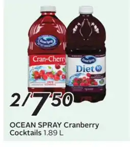 Sobeys OCEAN SPRAY Cranberry Cocktails offer