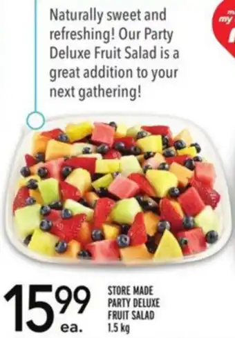 Metro Store made party deluxe fruit salad offer