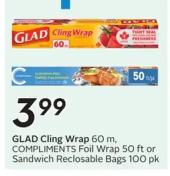 Sobeys GLAD Cling Wrap offer
