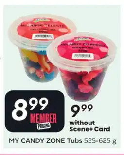 Sobeys MY CANDY ZONE Tubs offer