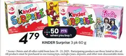 Sobeys KINDER Surprise offer