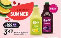 Sobeys FRUITÉ assorted flavours offer
