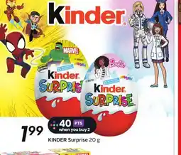 Sobeys KINDER Surprise offer