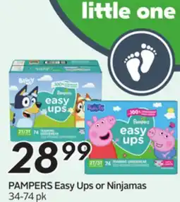 Sobeys PAMPERS Easy Ups or Ninjamas offer