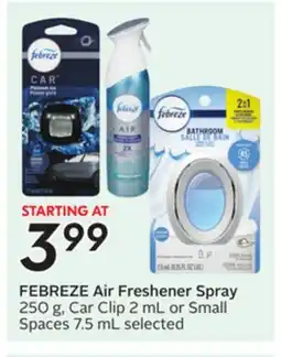 Sobeys FEBREZE Air Freshener Spray offer