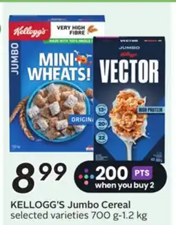 Sobeys KELLOGG'S Jumbo Cereal offer