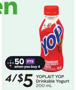 Sobeys YOPLAIT YOP Drinkable Yogurt offer