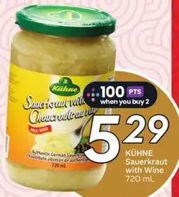 Sobeys KÜHNE Sauerkraut with Wine offer
