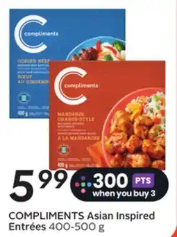 Sobeys COMPLIMENTS Asian Inspired Entrées offer