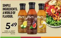Sobeys PURE J. L. KRAFT Dressing or Marinade offer