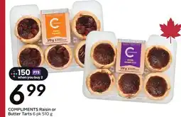 Sobeys COMPLIMENTS Raisin or Butter Tarts offer