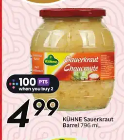 Sobeys KÜHNE Sauerkraut Barrel offer