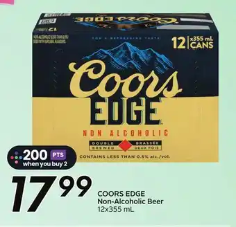 Sobeys COORS EDGE Non-Alcoholic Beer offer