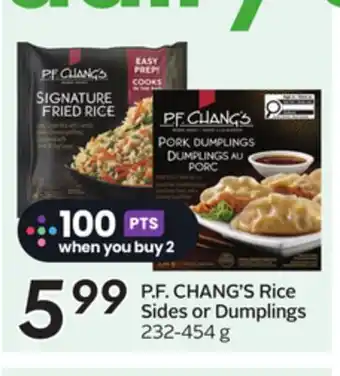 Sobeys P. F. CHANG'S Rice Sides offer