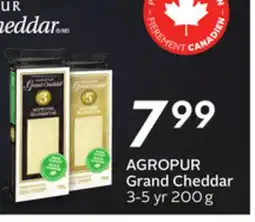 Sobeys AGROPUR Grand Cheddar offer