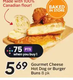 Sobeys Gourmet Cheese Hot Dog or Burger Buns offer