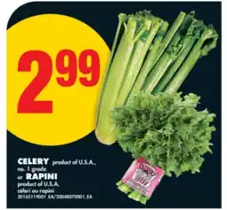 No Frills CELERY or RAPINI offer