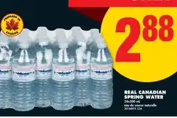 No Frills REAL CANADIAN SPRING WATER, 24x500 mL offer