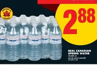 No Frills REAL CANADIAN SPRING WATER, 24x500 mL offer