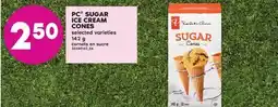 No Frills PC SUGAR ICE CREAM CONES, 142 g offer