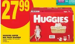 No Frills HUGGIES SUPER BIG PACK DIAPERS, 36-104's offer