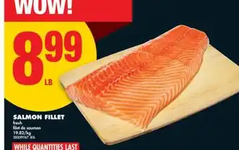 No Frills SALMON FILLET offer