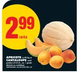 No Frills APRICOTS or CANTALOUPE each offer