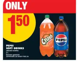 No Frills PEPSI SOFT DRINKS, 2 L offer