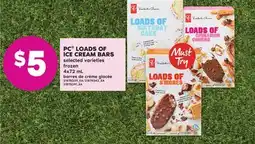 No Frills PC LOADS OF ICE CREAM BARS 4x72 mL offer