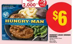 No Frills HUNGRY-MAN DINNER ENTREES, 397-455 g offer